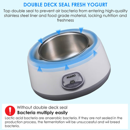 The Agaro Yogurt Maker simplifies homemade yogurt