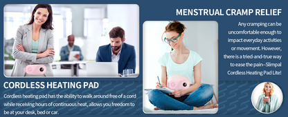 Period Cramp Relief Massager With Heating Pad For Back Pain|Crampfree- Period Cramp Relief Heater&Massager